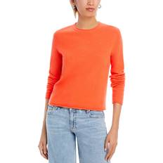 Aqua Knitted Sweaters Aqua Rolled Edge Cashmere Sweater 100% Exclusive Orangesicle