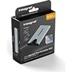 Integral SlimXpress Pro 500GB USB-C 3.2 Gen 2x2 Tragbare Externe SSD 2000MB/s Lesegeschwindigkeit & 2000MB/s Schreibgeschwindigkeit. Plug & Play. Kompatibel mit Mac, PC, Android, Xbox & Playstation