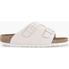 Birkenstock Womens Antique White Suede Zurich Double-buckle Suede Sandals Eur Women ANTIQUE WHITE SUEDE