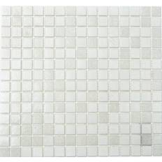 Mosaik-Netzwerk Glasmosaik weiß mix boden wc bad küche wand fliesenspiegel wb52-0103| 1 matte Wohnraum