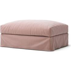 Decotique Upholstery Le Grand Air Linen, Tender Blush Foot Stool