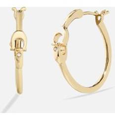 Interlock Gold-Tone Hoop Earrings
