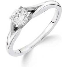 Freemans 9ct White Gold 0.25ct Diamond Solitaire Ring