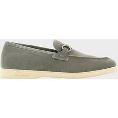 Gray - Men Loafers Ferragamo Casual Loafer With Gancini Ornament