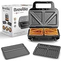 Breville Smörgåsgrillar Breville 3-i-1 Bordsgrill VST098X