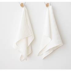 Lila Kökshanddukar LinenMe Set of 2 Aubergine Tea Lara Viskestykke Lilla