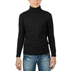 Long Sleeves Knitted Sweaters Children's Clothing XRay Boy's Basic Turtleneck Sweater Black XXLarge