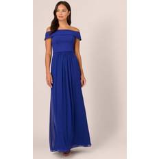 Aftenkjoler - Blå Adrianna Papell Crepe Chiffon Kjole - Blå