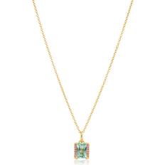 Sif Jakobs Womens 18k Gold Plated Roccanova Medio 18ct Yellow-gold Sterling-silver and Zirconia Pendant Necklace 18k gold plated