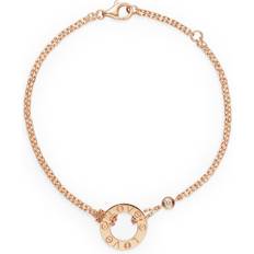 Rose Gold And Diamond Love Chain Bracelet rose gold One