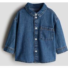 Babyer Overdeler H&M Baby Blå Denimskjorte 9-12M