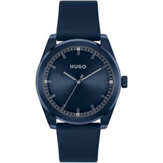 HUGO BOSS Watches on sale HUGO BOSS Bright Blue Leather 42mm Blue Calfskin One Size Fits All