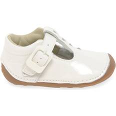 White First Steps Children's Shoes Clarks Girl's Tiny Beat T Prewalkers - White Patent