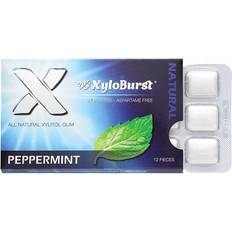 Cheap Chewing Gums Xyloburst Xylitol Gum, Peppermint, 12 Pieces