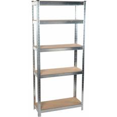 Rostfritt stål Hyllsystem Kinzo Wood Stainless Steel Brown/Silver/Chrome Hyllsystem 75x172cm