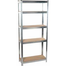 Edelstahl Regalsysteme Kinzo Wood Stainless Steel Brown/Silver/Chrome Regalsystem 75x172cm