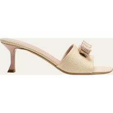 Natural Slides Ferragamo Isaura 55 Slide Sandals - Women's