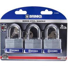 Security Brinks Prod Intl 172-50391 3-Pack 2-Inch Laminated Pin Padlock