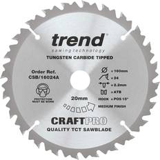 Trend 160mm 24t 20mm bore festool ts55 plunge saw blade tct csb/16024a