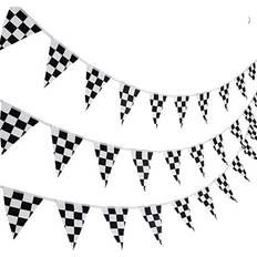 Flags & Accessories on sale 10 Meters Racing Flags,Black and White Checkered Flag Pieces Banners Party Flag