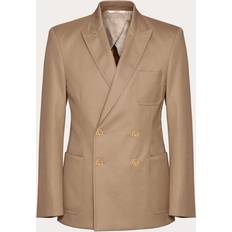 Valentino Overtøj Valentino Bomuld Dobbelt Brystet Blazer Jakke - Grøn