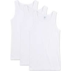 Jersey Chemises Sanetta mädchen unterhemd 3er pack basic shirt, breite träger, single jerse. Weiß 164 12-13 Jahre