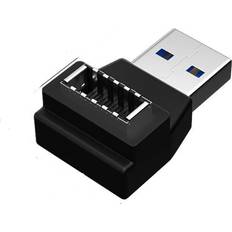 Nordic AE-103 10Gbps 3.1 USB A - USB E 90 Degree Angled Adapter M-F