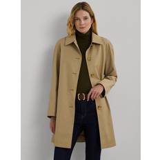 Polo Ralph Lauren Women Outerwear Polo Ralph Lauren Single Breasted Trench Coat, Birch Tan