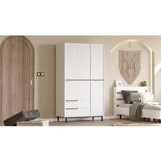 Homitis Garderobe Hvid 112.2 cm Garderobeskab