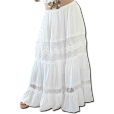 Hvid - Lange nederdele Buch Copenhagen Hannah Long Skirt - White