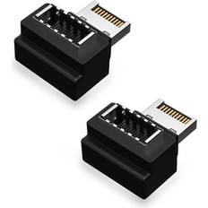 Nordic AE-104 10Gbps 3.1 USB E - USB E 90 Degree Angled Adapter M-F