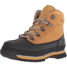 Boots Timberland Unisex-Kid's Euro Hiker Shell Toe Fashion Boot, wheat nubuck, Little Kid