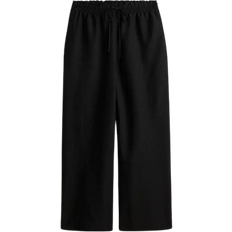 H&M Linen Mix Trousers - Black