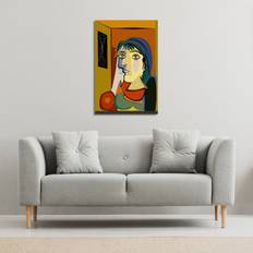 thinking woman Canvas Print Framed Art