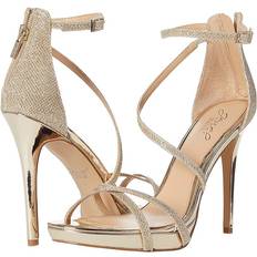 Jewel Badgley Mischka Galen Gold High Heels 9.5 M