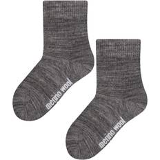 Grey Socks Steven Baby Unisex Merino Wool Socks for Winter Charcoal Grey 6-12M