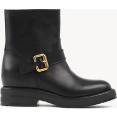 Chloé Ankle Boots Chloé Women's Coddington Block Heel Ankle Boots Black