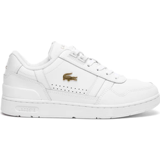 Lacoste Mujer Zapatos Lacoste T-Clip Leather W - White/Gold