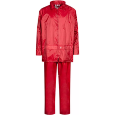 3XL - Herre Regntøy LYNGSØE Rainwear Unisex Rain Set - Red