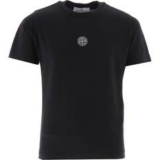 Stone Island Boys Children's Clothing Stone Island kids logo print back graphic cotton t-shirt black