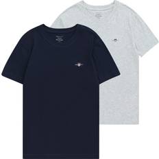 Gant T-Shirts Gant T-Shirt navy graumeliert 134-140