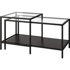 Glas Beistelltische Ikea Vittsjo Black/Brown Beistelltisch 50x90cm 2Stk.