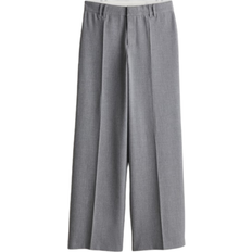 H&M Women's Wide Tailored Trouser - Gray Mottled