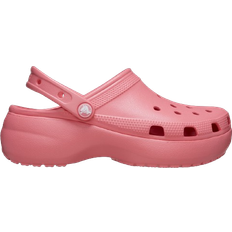 Pink Clogs Crocs Classic Platform Clog - Hot Blush