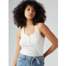 Levi's Women Tank Tops Levi's Vacationer Ribbed Tank Top - White
