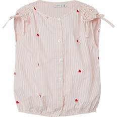 Piger - Trykknapper Bluser & Tunikaer Name It Kort Top Faheart Parfait Pink