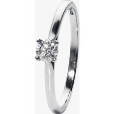 Jewellery 1888 Collection Platinum 0.25ct Brilliant-Cut Classic Diamond Ring RI-2016.25CT PLUS G/SI2/0.25ct Silver