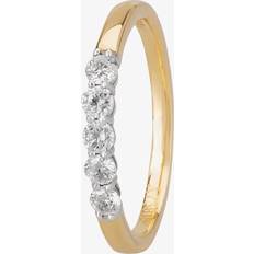 Jewellery 1888 Collection 18ct Gold 0.30ct Five-Stone Diamond Ring HET1001.30CT PLUS F-G/VS2-SI1/0.32ct