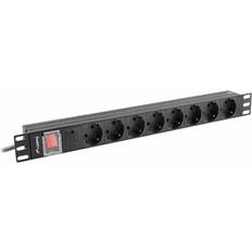 Lanberg PDU-08F-0200-BK 8-way