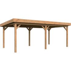 Carportar Palmako Träpaviljong Lenna 16.6 m2 Brun (Byggnadsarea )